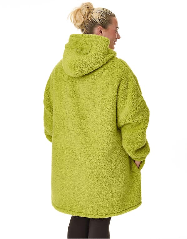 The Grinch Filttröja för män Grön Nyhet Ansikte - One Size