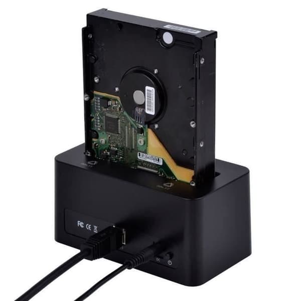 USB 3.0 Dockingstation til 2.5-3.5 SATA III Harddisk - HDD-SSD Dock med UASP LBQ32