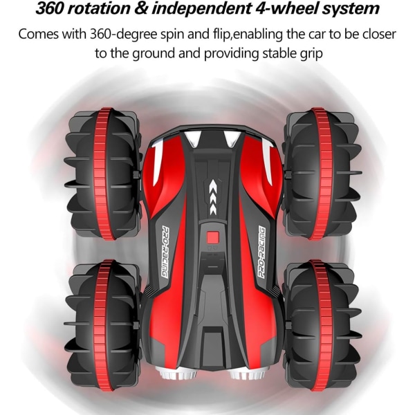 Fjernbetjent bilbåd lastbil 4WD 2.4Ghz 1: 16 Rød