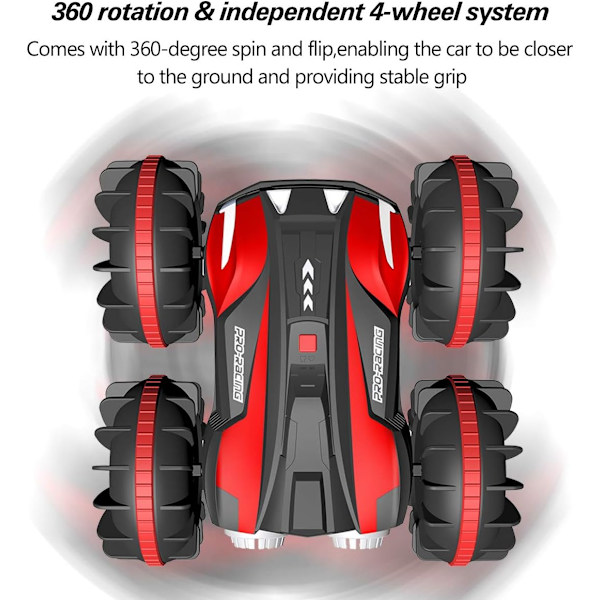 Kauko-ohjattava autovene 4WD 2.4Ghz 1: 16 Punainen