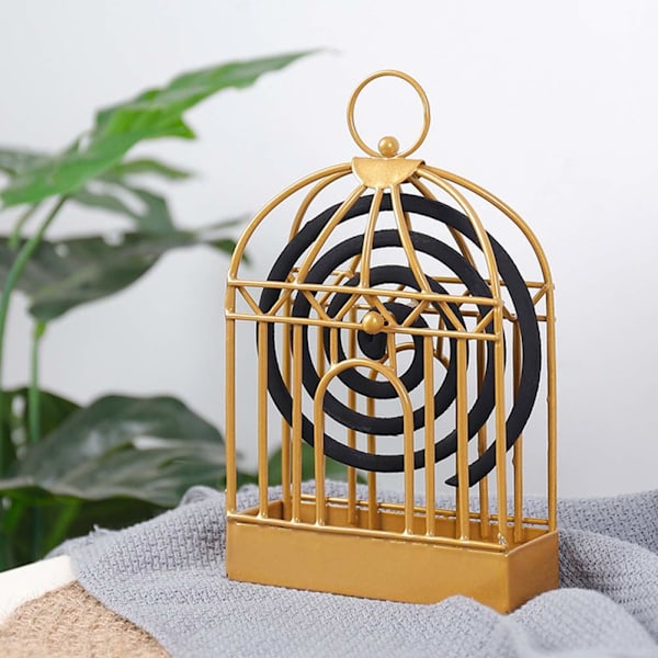 Myggspiralhållare, kreativt järn nordisk retro järninsektshållare innovativ myggspiralram