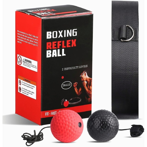 Uppgraderad Boxningsreflexboll, Boxningsträningsboll, MMA-Hastighetsträning Lämplig för Vuxna/Barn Bästa Boxningsutrustning
