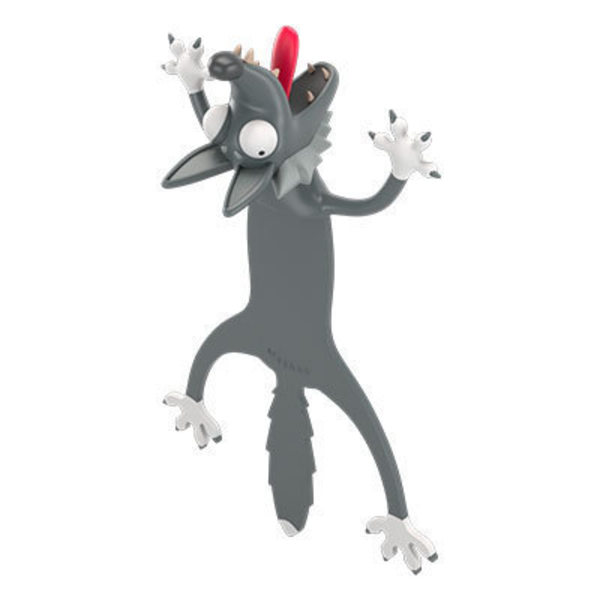 3 kpl Wacky Bookmark Pals -kirjanmerkit 3D (kissa, susi ja gekko)