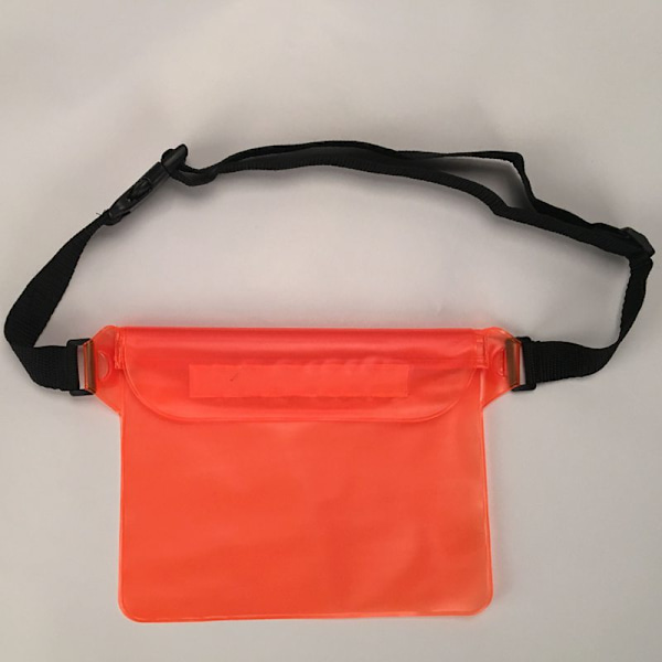 Vattentät PVC midjeväska med justerbar snodd - Stor kapacitet 22x22cm midjeväska för simning