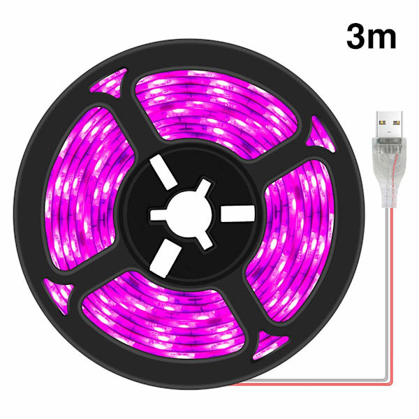 LED växtbelysningsremsor Vattentät Full Spectrum Inomhus(3M)
