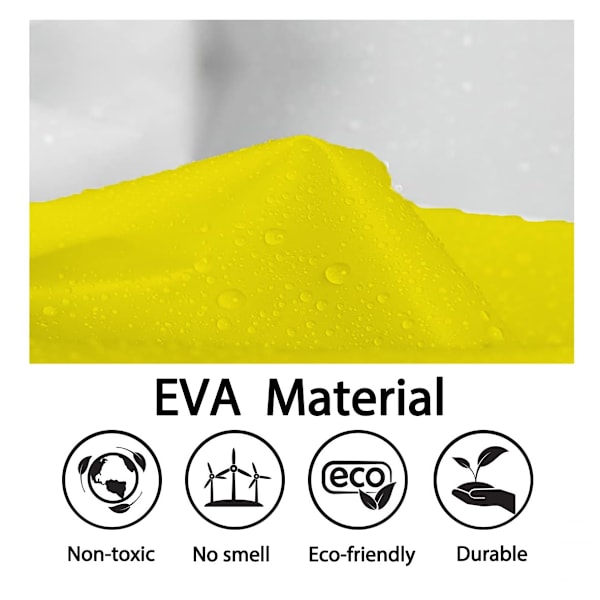 Regnponchoer til kvinder og mænd med snørehætte til voksne Yellow