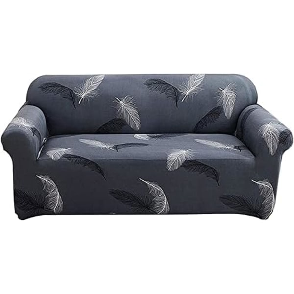 Stretch sohvan cover käsinojalla harmaa 1 istuin (90-140cm)