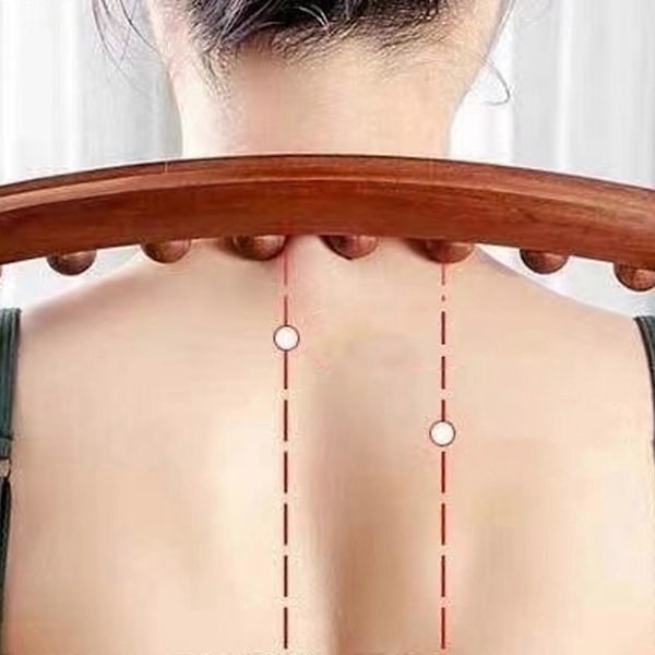 Massage roller i trä, främjar lymfdränage och reducerar celluliter.