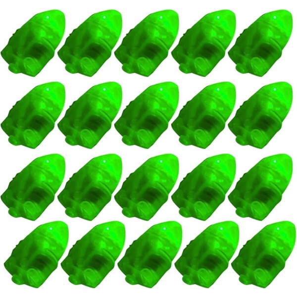 30 st LED-ljusbollar för papperslyktor Gröna (1,4x3,3x1,2 cm)