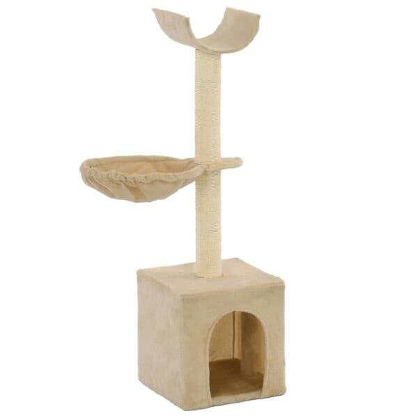 vidaXL Klorestativ med klorestolper 105 cm beige Beige beige
