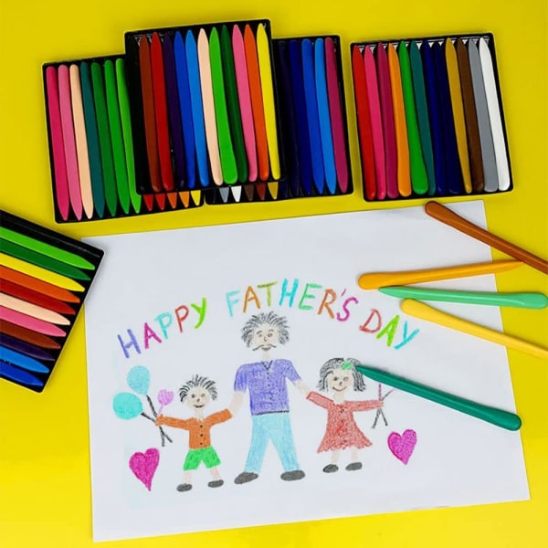 Kolmionmuotoiset värikynät, sekoitetut värikynät lapsille (24 väriä)