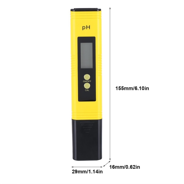 PH Digital Meter Pen med LCD-display 0,00-14,00 Mätintervall
