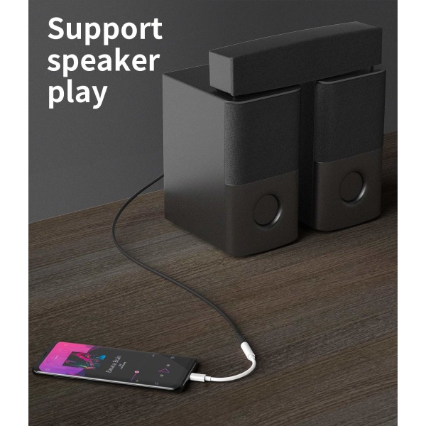 2pack, USB C till 3,5 mm adapter för hörlursuttag