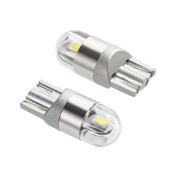 10 st vita T10 3030 2SMD LED-billampor (vitt ljus)
