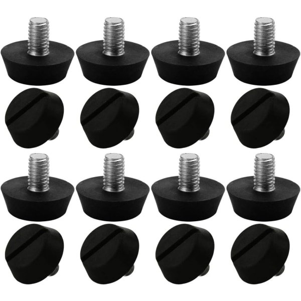 16 ställbara möbelfötter justerbara, M6 x 10 x 20 mm