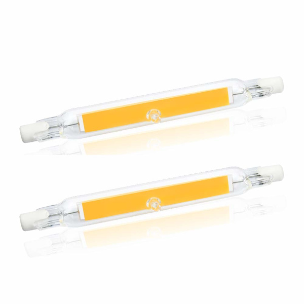 5W R7S 78MM J78 COB Filament LED-pære (2 stk., koldt hvidt 6000K)