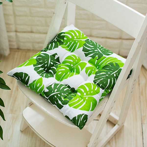 Mjukt Tryckt Stol Kudde Elegant Kontorsstol Kudde 45x45cm Fyrkantig-Stor Sittdyna