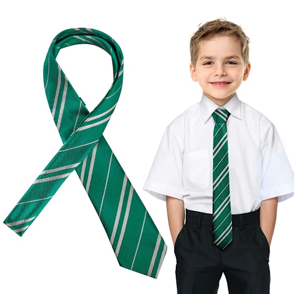 Trollkarlskole slips, trollkarl randig slips för festdräkt, skoluniform slipsar för pojkar och flickor, cosplay slips