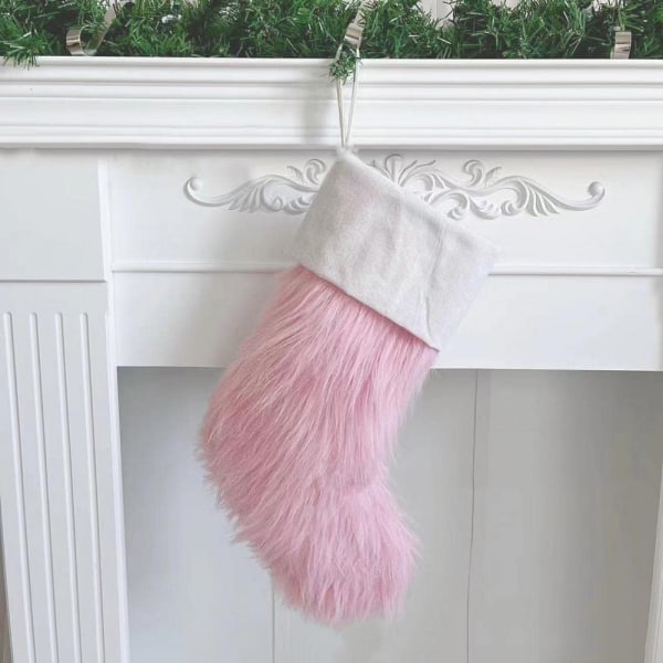 3 STK Pink Dejlige julestrømper Hyggelige 20"