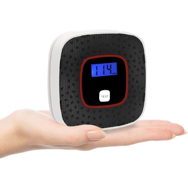 Kolmonoxidvarnare, CO-detektor med digital display, väggmonterad