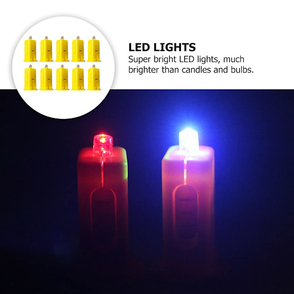20 st LED-lyktor Batteridrivna små LED-lampor