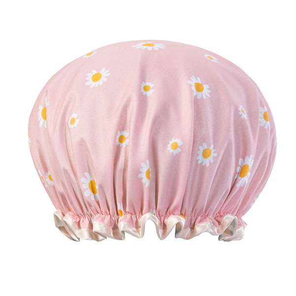 3 stk gjenbrukbare dusjhetter, 10,6\" (marineblå+lyseblå+rosa)