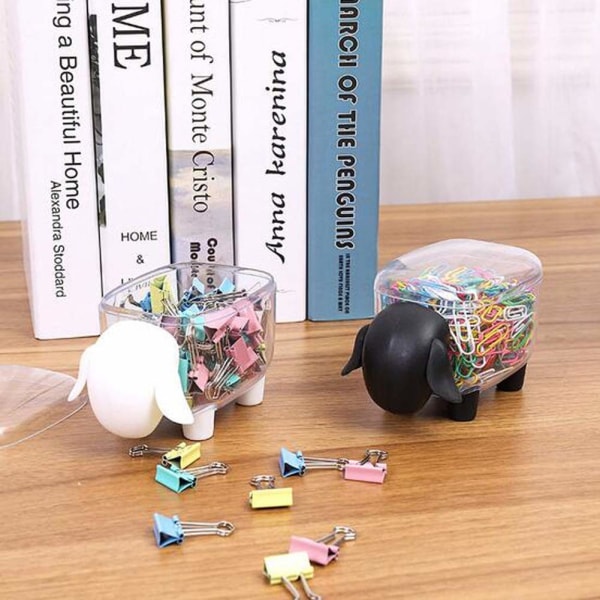 Søt bomullsballholder, unike baderomsflosskrukker med lokk, tannpirkerbeholder for kosmetikksminke på soverommet
