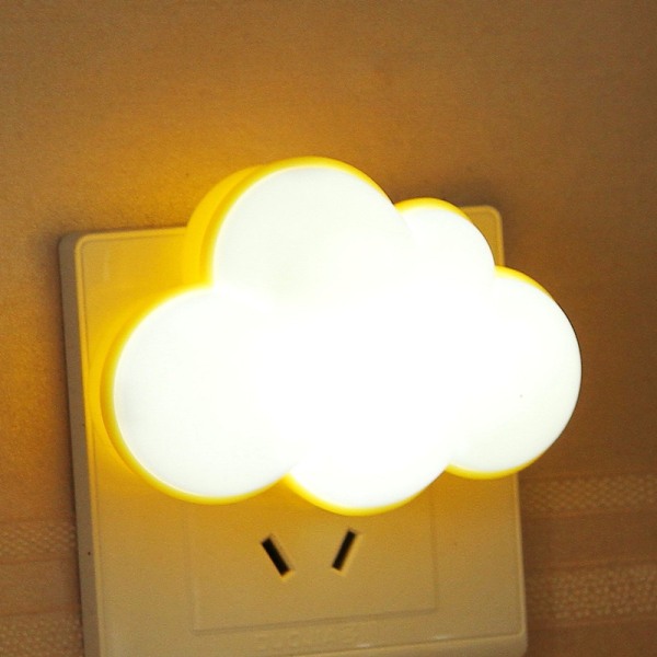 2 Pack LED Night Light Cloud Soft Light (keltainen)