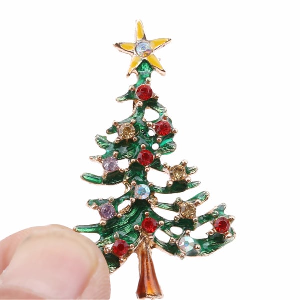 10 Pakke Julebroche Pin Vintage juletræ