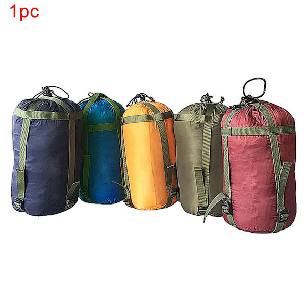 Nylon kompresjonstrekkpose for sovepose, bærbar oppbevaringspose, lett og kompakt, for camping, utendørs fotturer, backpacking, reiser