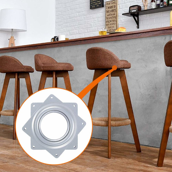 4 Kvadrat Lazy Roterande Plattform 360 Grader Skivspelare