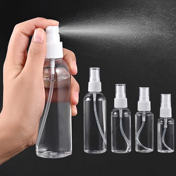 3-pack påfyllningsflaska Refill Spray 60ml - Resekit - Parfymrefill transparent
