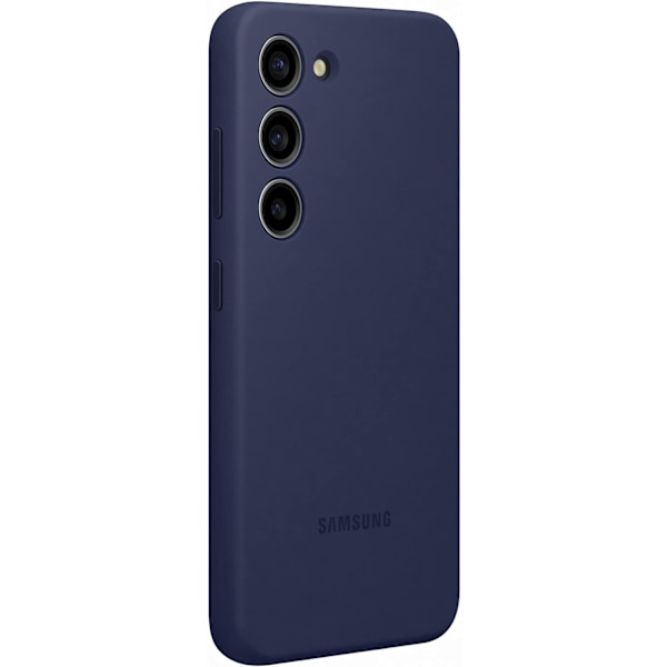 Passer til Samsung Galaxy S23+ silikone etui, behagelig følelse, anti-fald, marineblå dark blue S23+