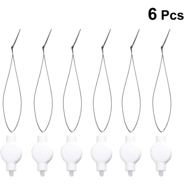 6 kpl LED-lyhtyvaloja lämmin valkoinen LED