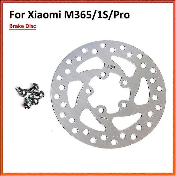 120mm Bremsskive Rotor, For Xiaomi Mijia M365 1s Pro Mi3, Elektrisk Scooter Reservedeler