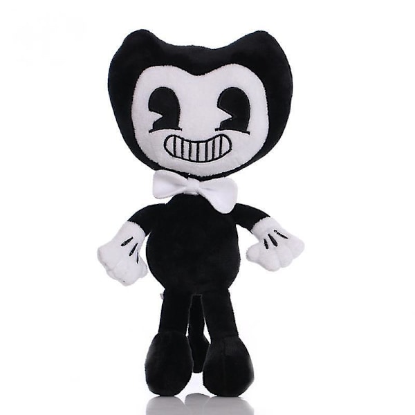 Plys Sort & Hvid Bendy And The Ink Machine Udstoppede Legetøj Gave Til Børn Fans 28cm