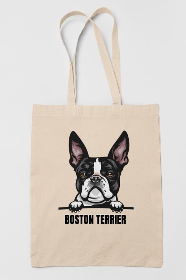Bostoninteri kangaskassi koiran ostoskassi Kangaskassi Luonto Nature one size