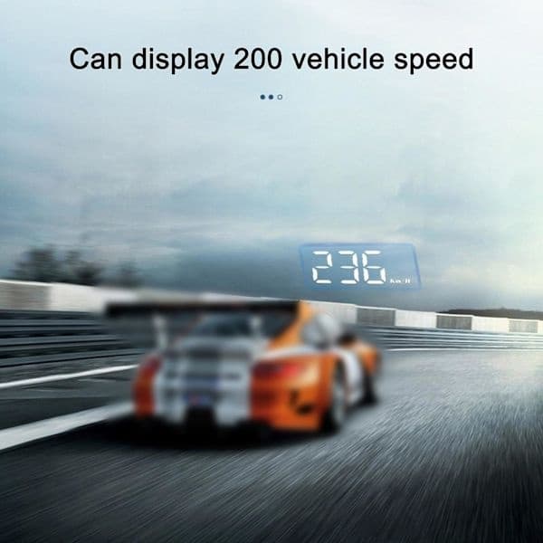 Head-Up Display, Universal GPS HUD til bil, Speedometer med USB-interface, Hastighed, Kørselsretning, Overhastighed, Fejlkode, til alle køretøjer