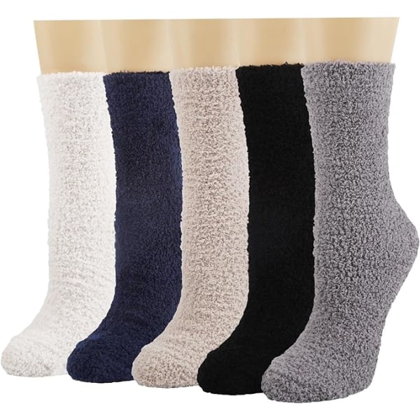 5/6 Pairs of Women's Cuddly Socks, Fluffy Bed Socks Made of Coral Fleece, Thick Warm Plush Socks, Soft Comfortable Fluffy Socks in Winter