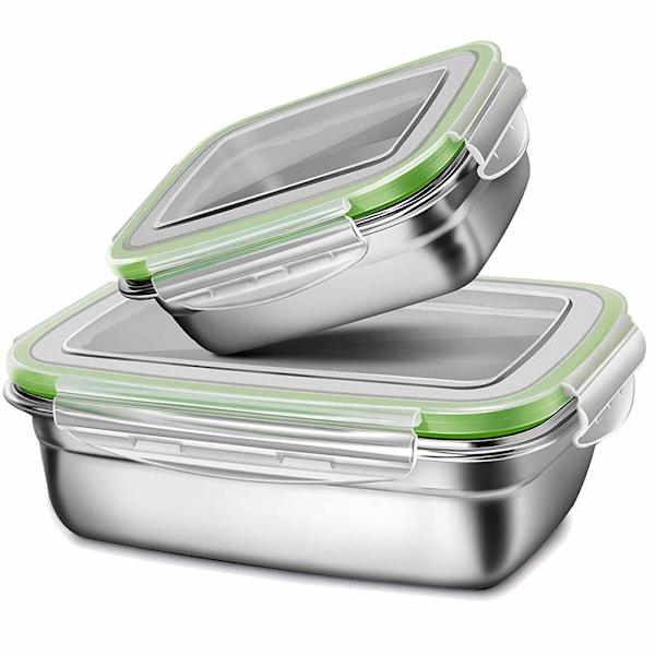 Lunchlådor i rostfritt stål för barn, set om 2 (350 ml + 850 ml)