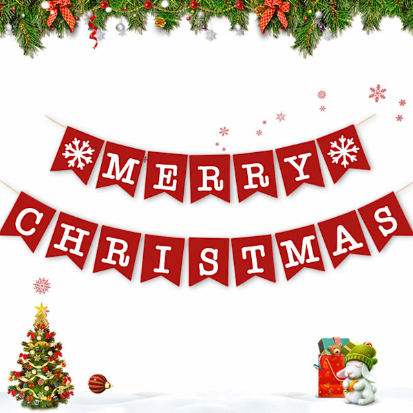 God Jul Banner för Kamin Jul Dekor