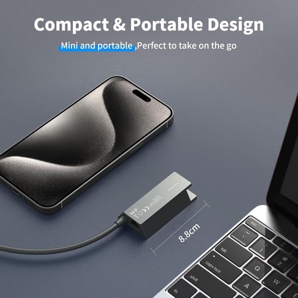 Starlink Ethernet-adapter - Eksternt kablet bredbåndsnetværk til Starlink V2/Gen 2 satellitinternet