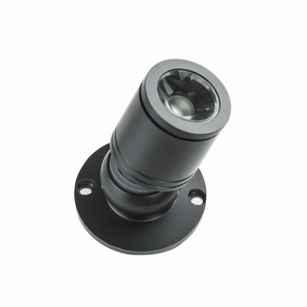 Mini LED 1W loftslampe med driver 10 stk. (sort, varmt lys)