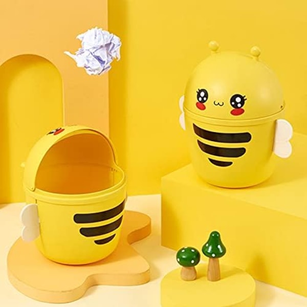 Mini skrivbordspapperskorg med lock lIttle Bee