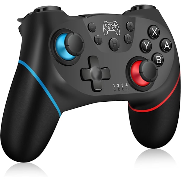 [2023 Ny Version] Controller til Switch, Trådløs Pro Controller til Switch/Switch Lite, Switch Fjernbetjening Controller Gamepad Joystick 2