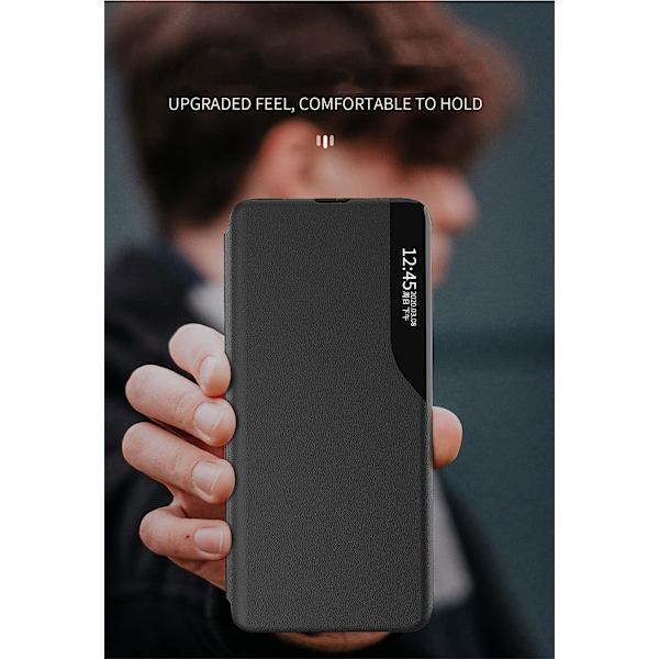 Kirkasikkunainen suojakotelo magneettisella sulkimella PC + PU-nahkaa kirjatyylinen jalusta iskunkestävä suojakuori Samsung S23:lle Orange S23+