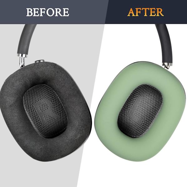 Beskyttende silikone ørepropper til AirPods Max, svedafvisende, let vaskbare, holdbare Avocado Green