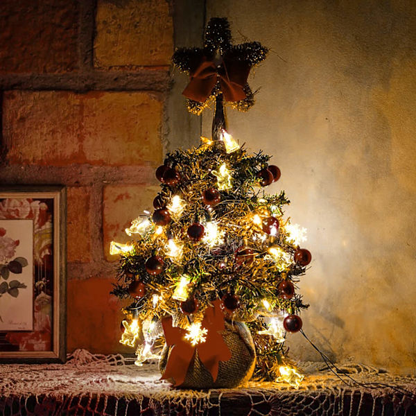 Snöflinga Jultomte Ljusslinga 3M 20st LED Ljusslinga