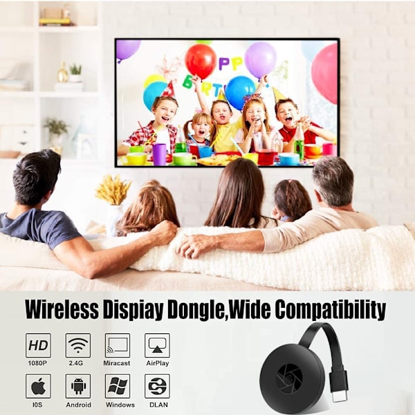 Bluetooth 5.0 Sender Modtager, 2 i 1 Bluetooth Adapter, Kompatibel med Bluetooth Lydenheder til PC/TV/Bilsystem/Kablede Højttalere