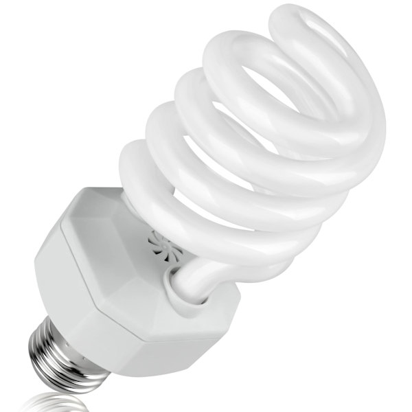 UVA UVB 10.0 Reptillampa, 26W Dual-Threat UV-lampa, Kompakt Lysrör, Lämplig för Ökenreptiler